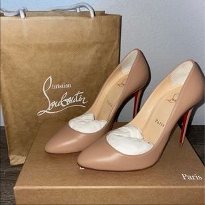 Christian louboutin Eloise 100mm Beige heels